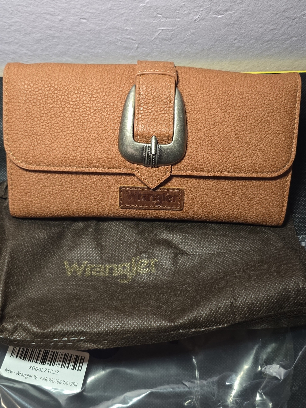 Wrangler Tan Women's Wallet with Buckle Accent